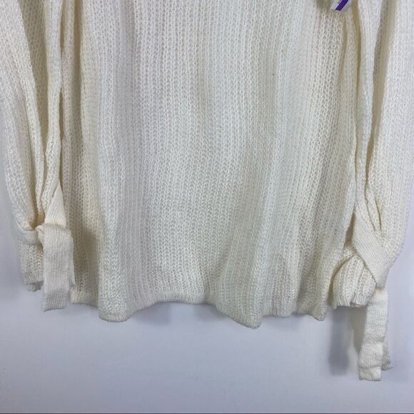 Project NAADAM Sweater White Open Knit‎ Bell Sleeve - Picture 5 of 6